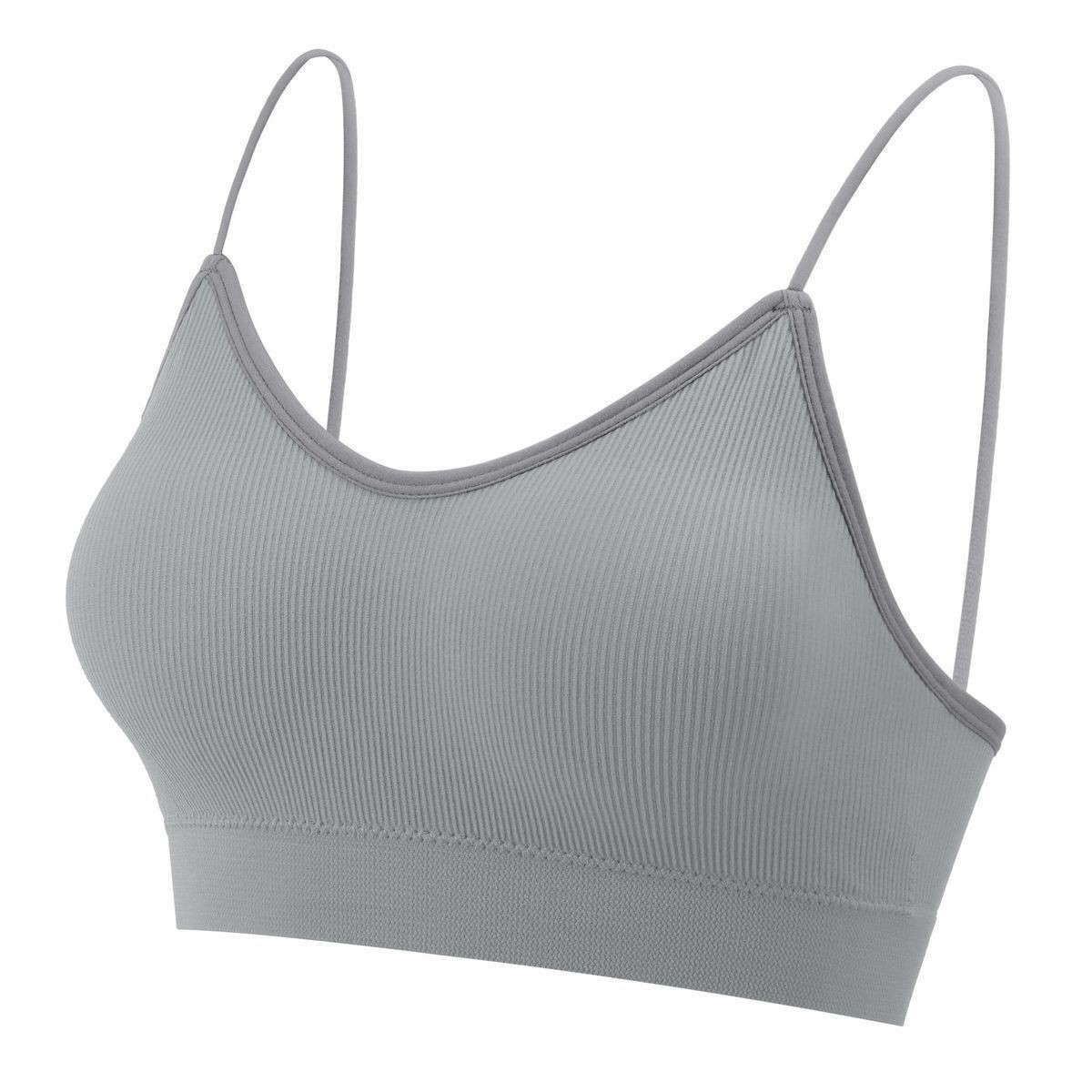 Womens Seamless Low Back Bralette Bra Solid Colors Stretchy Crop Top M-XL Hot