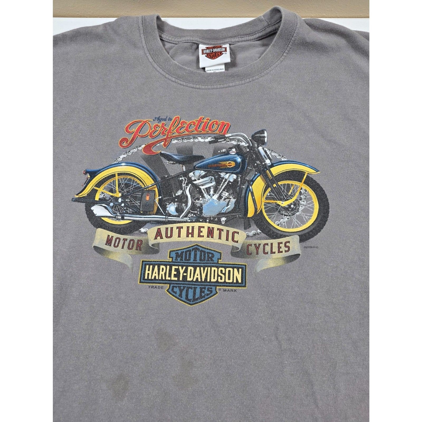 2009 Harley-Davidson Lombardi’s Staten Island New York Graphic T-Shirt XL Gray