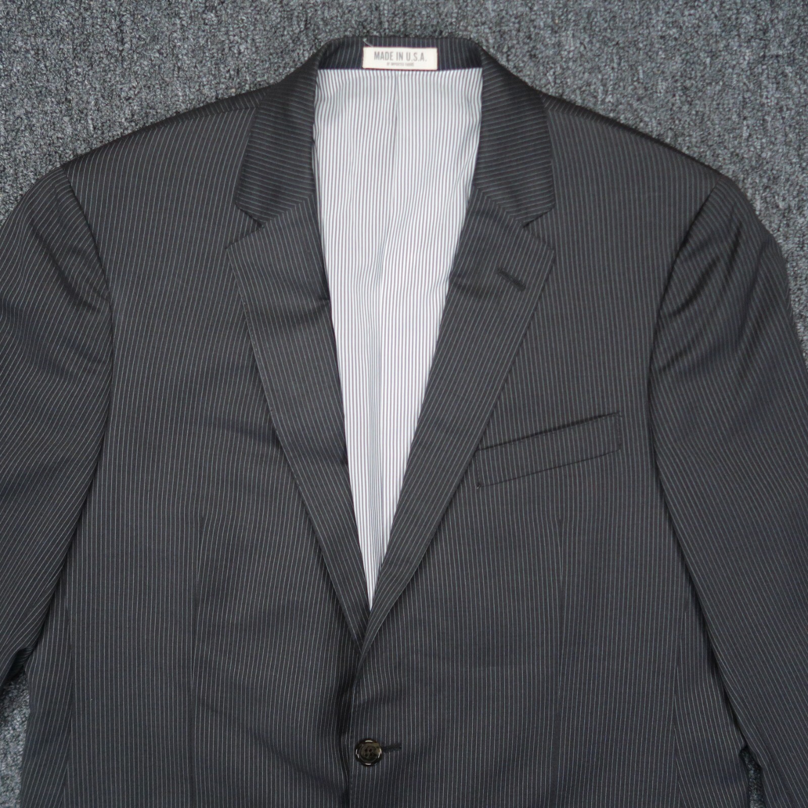 Todd Snyder Blazer Mens 40R Gray Mayfair Fit Wool Pinstripe Sport Coat Jacket