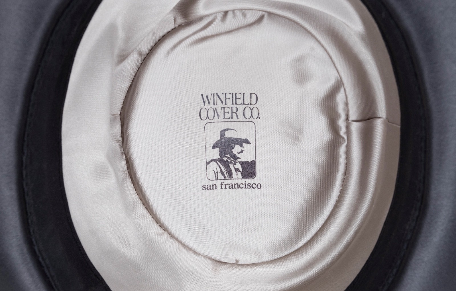 Winfield Cover CO. Cowboy Western Style Hat Suede Leather Black (Size M)