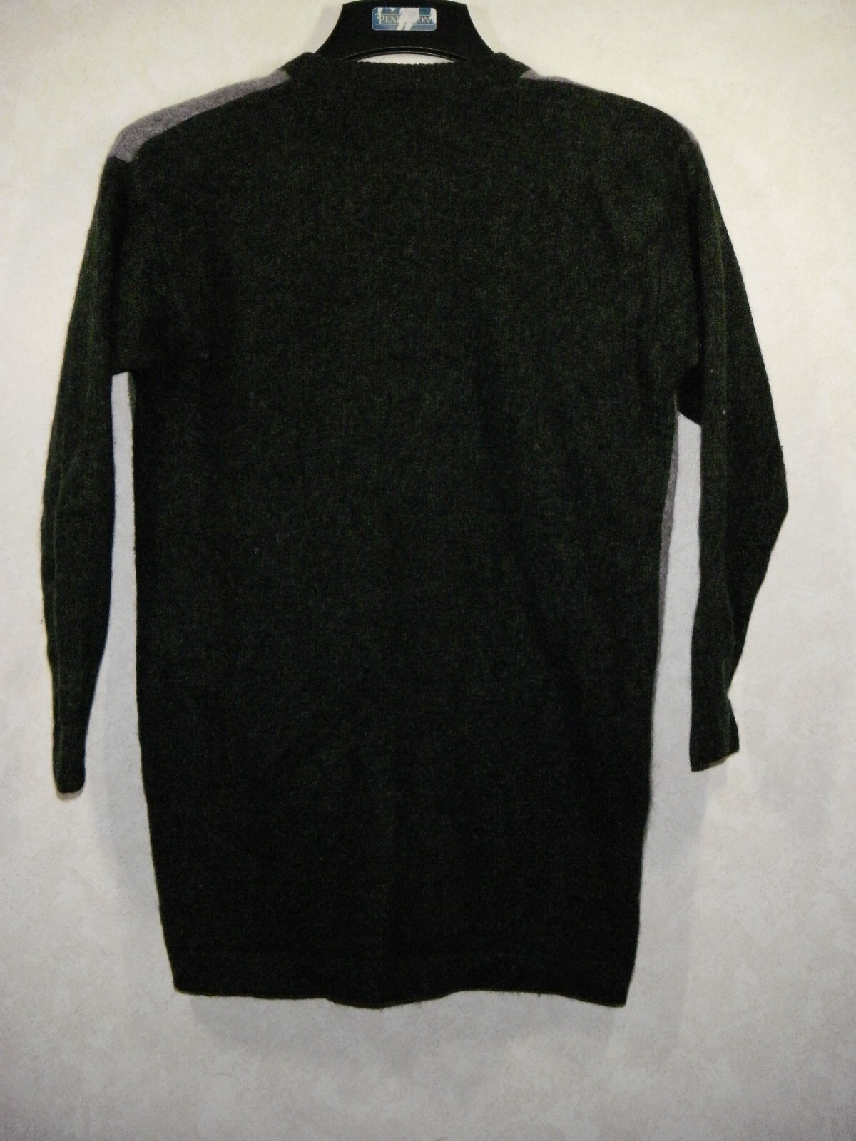 Summit Hill Vtg. Crdigan Sweaterr Women S Gray Lambswool Angora V-Neck Button Up