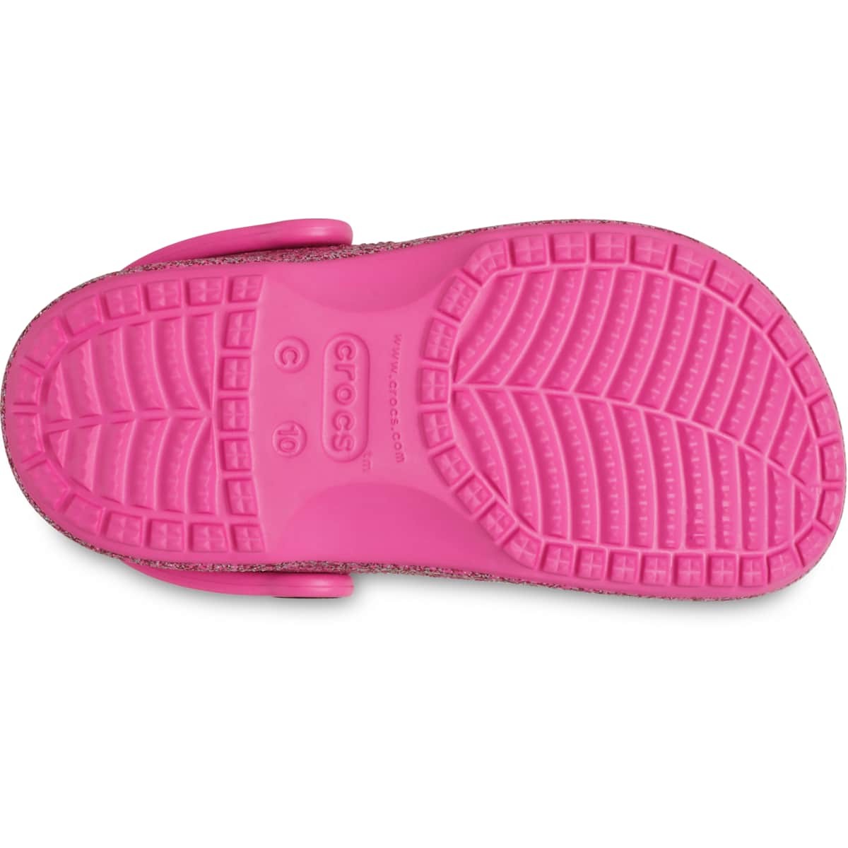 Crocs Toddler Baya Glitter Clogs – Lightweight, Glitter Finish, Pivot Heel Strap