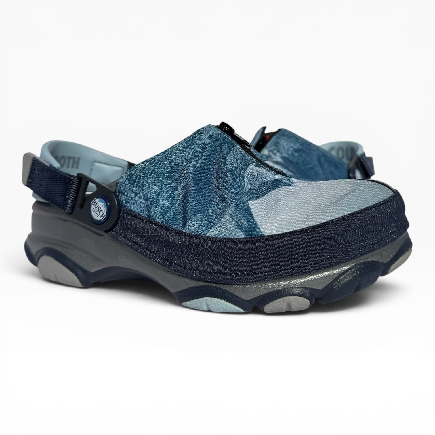 Crocs x Busch Light All Terrain Clogs Kids M4 W6 Insulated Blue Mountain Zip