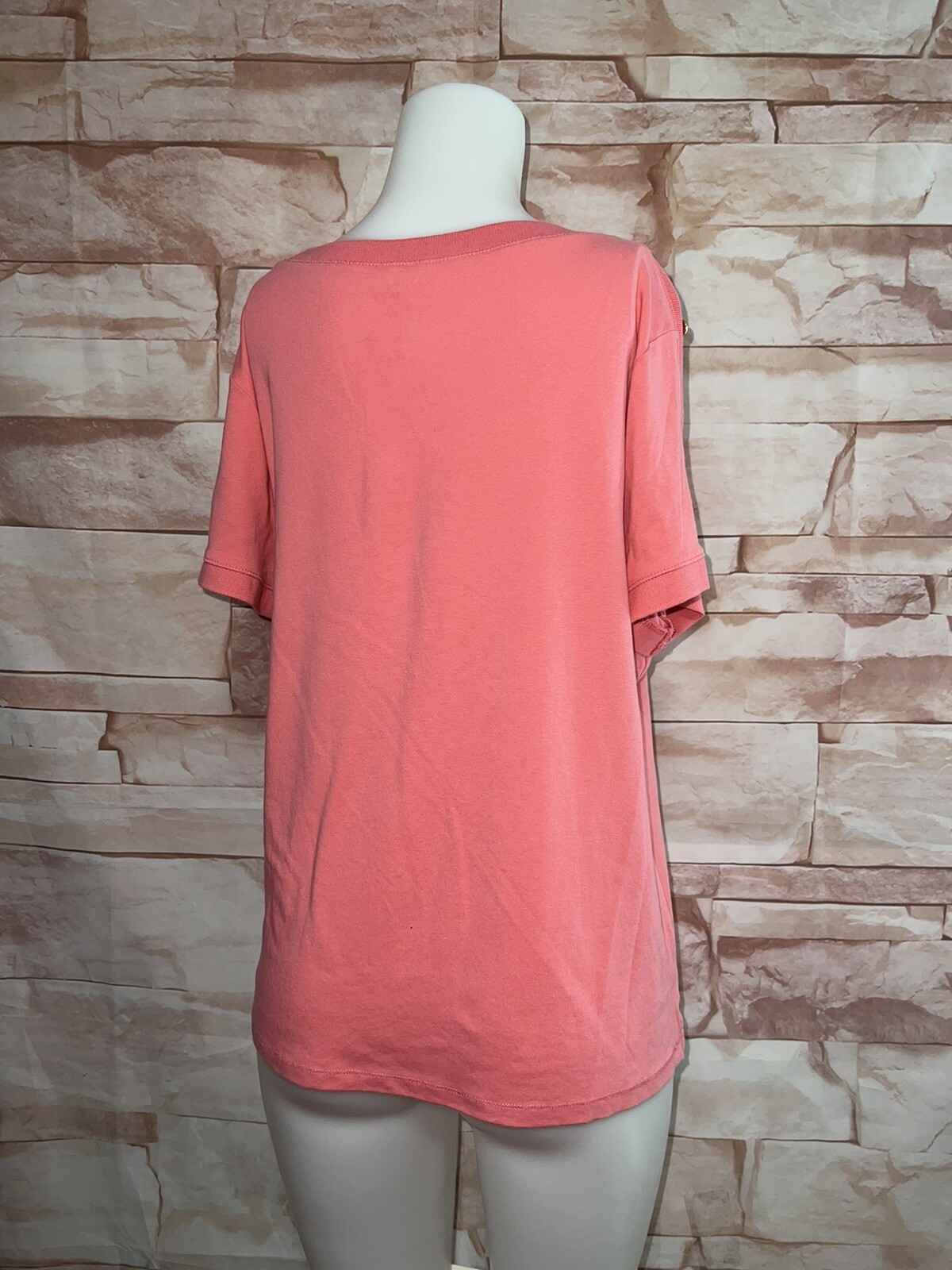 Talbots Woman Stretch Weekend Tee Top Short Sleeve Pink Sz 2X NWOT