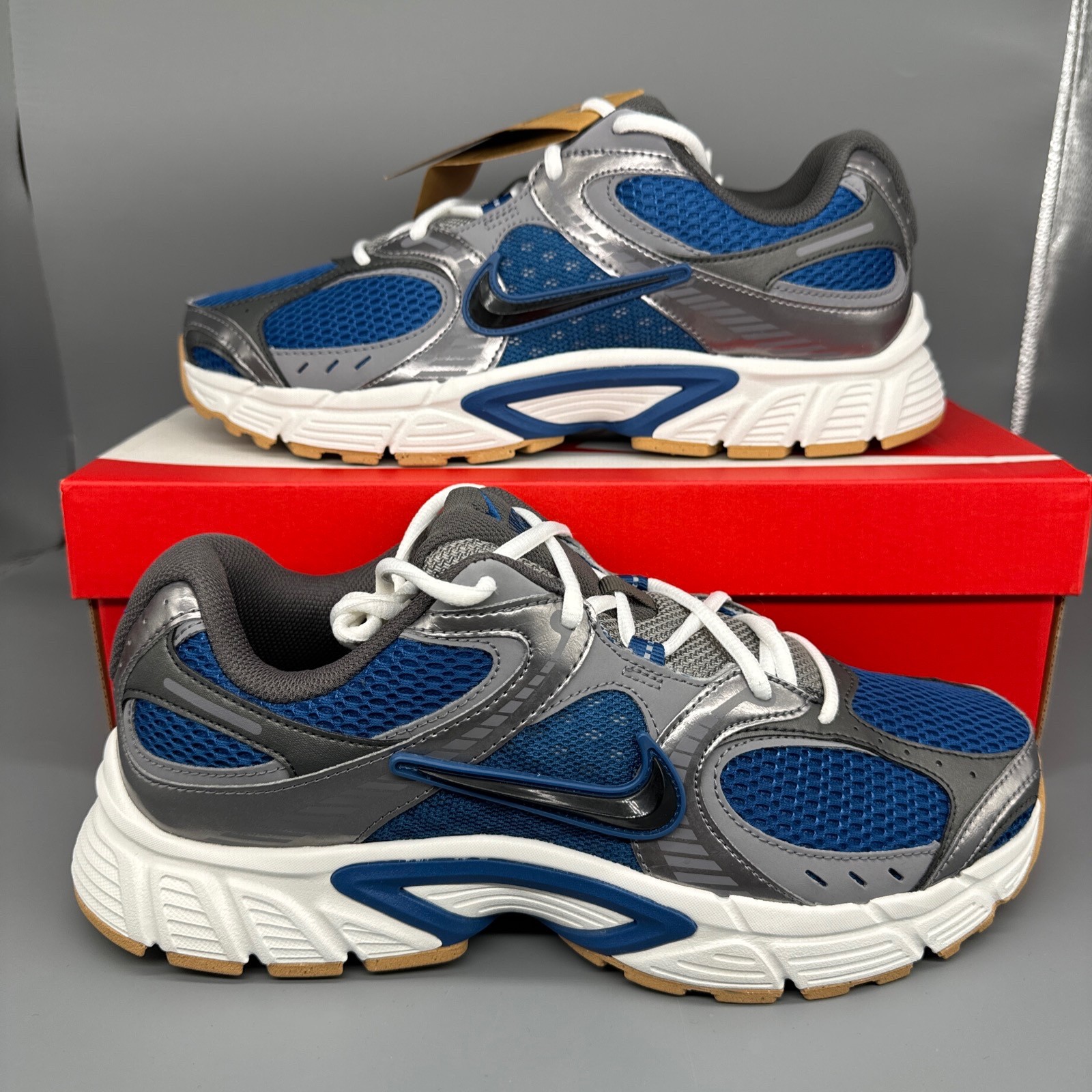 Nike V5 Runner Court Blue/Black/Gum HJ5228-401 Men’s Size Sneakers Shoes New!