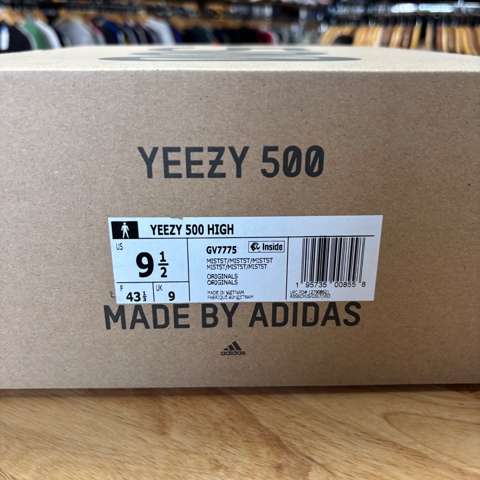 Adidas Yeezy 500 High Mist Stone Size 9.5 GV7775 2021 DS NEW
