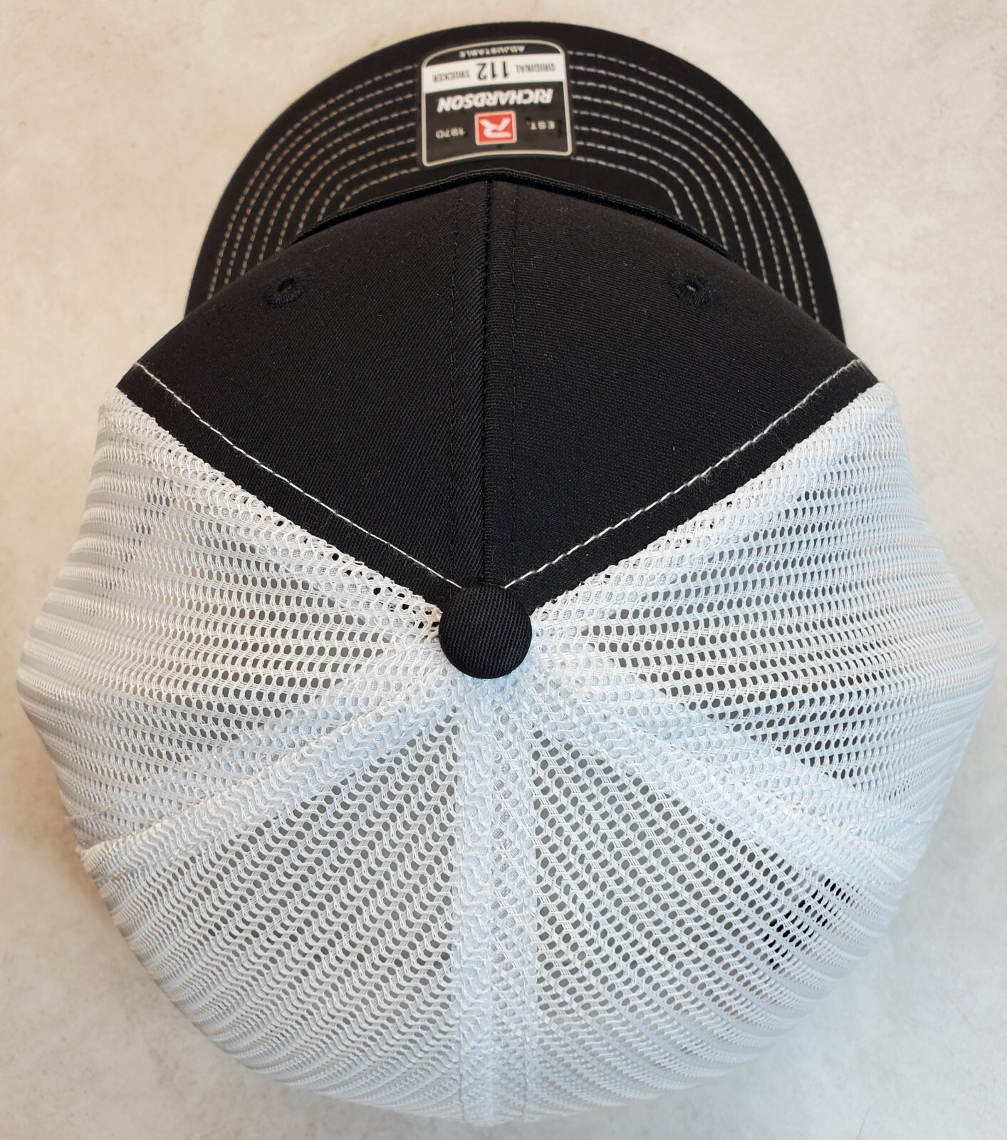 WAYLON JENNINGS Patch on Richardson 112 Trucker Hat Snapback Black/White