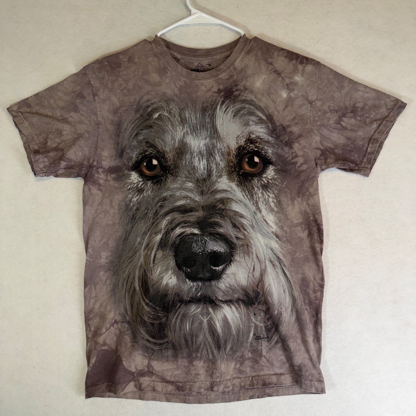 The Mountain Scottish Terrier Dog Tie Dyed Brown All Over Print T-shirt Medium