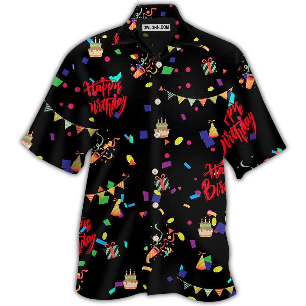 Birthday Happy Birthday Party All Night Unisex Hawaiian Shirt