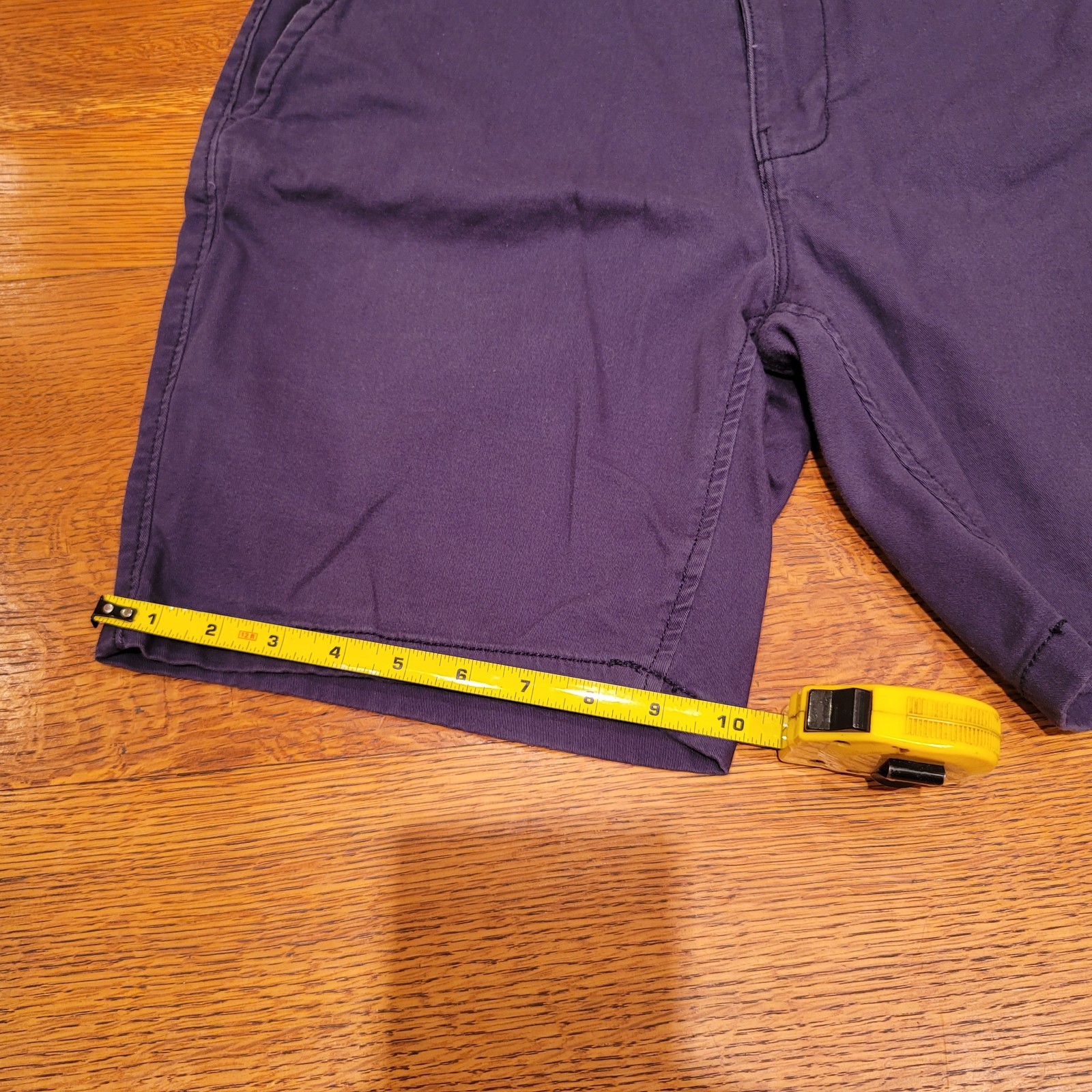 Arizona Jean Co Men’s Blue Classic Fit Chino Shorts Stretch Flat Front Zip