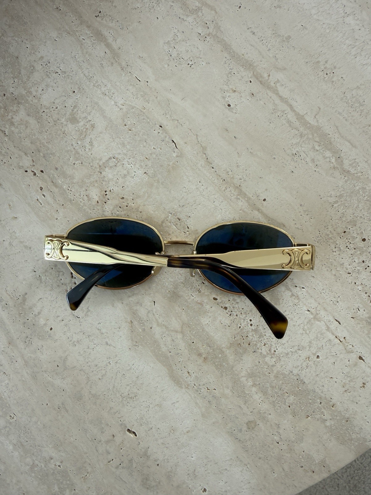 Celine Triomphe Sunglasses Gold