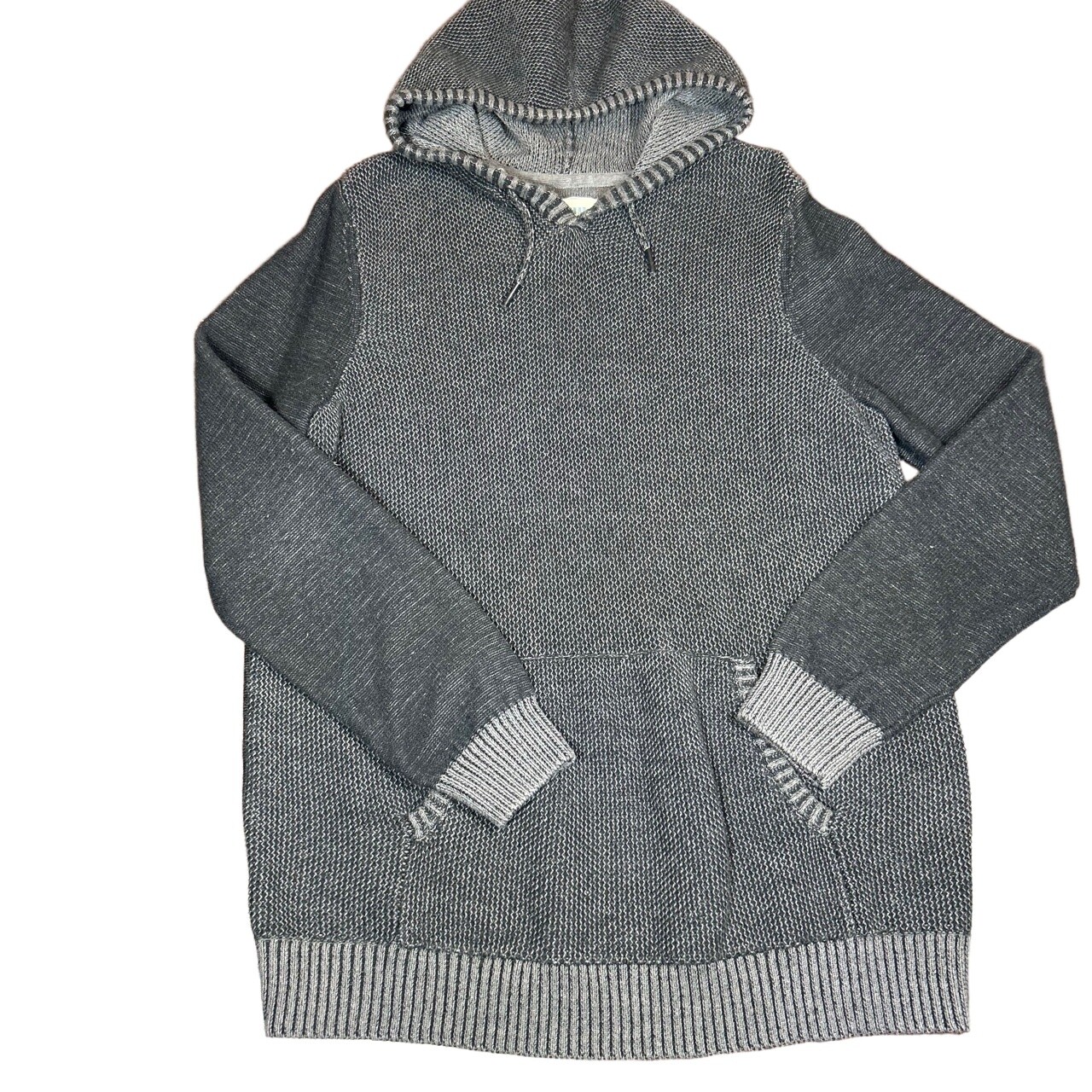 Urban Pipeline Gray Knit Fabric Drawstring Hood Kangaroo Pocket Hoodie XLarge