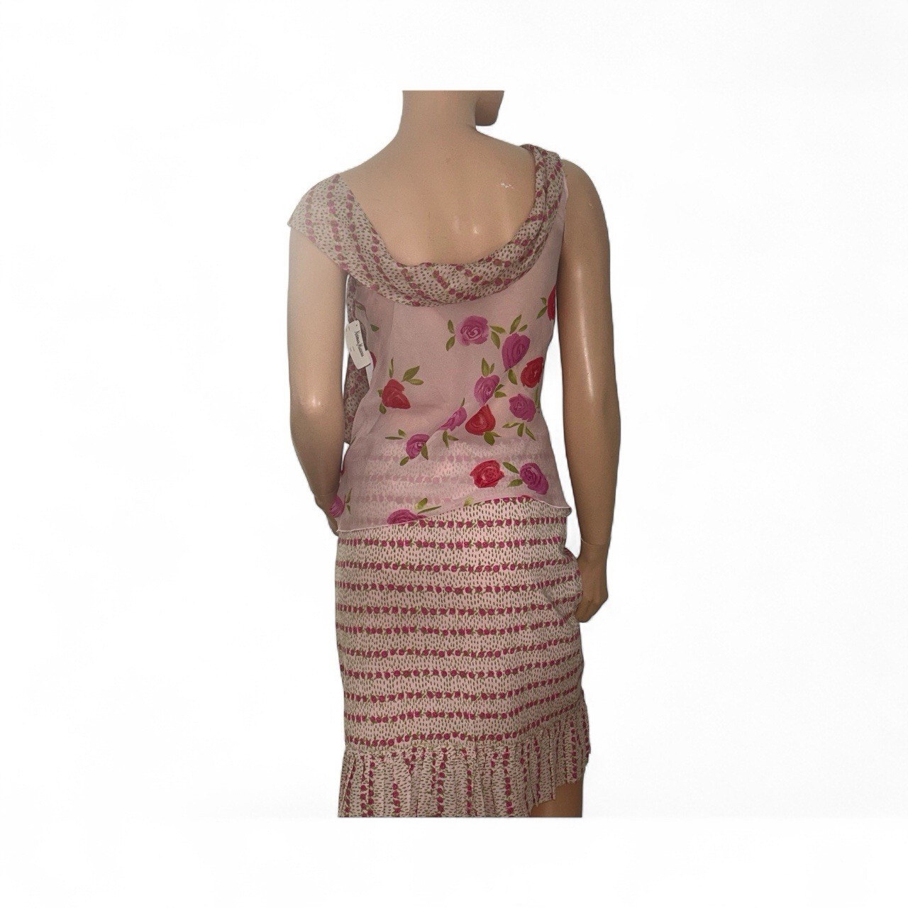 MOSCHINO Cheap & Chic 2-piece Set Skirt And Top Size 6 Floral Nwt