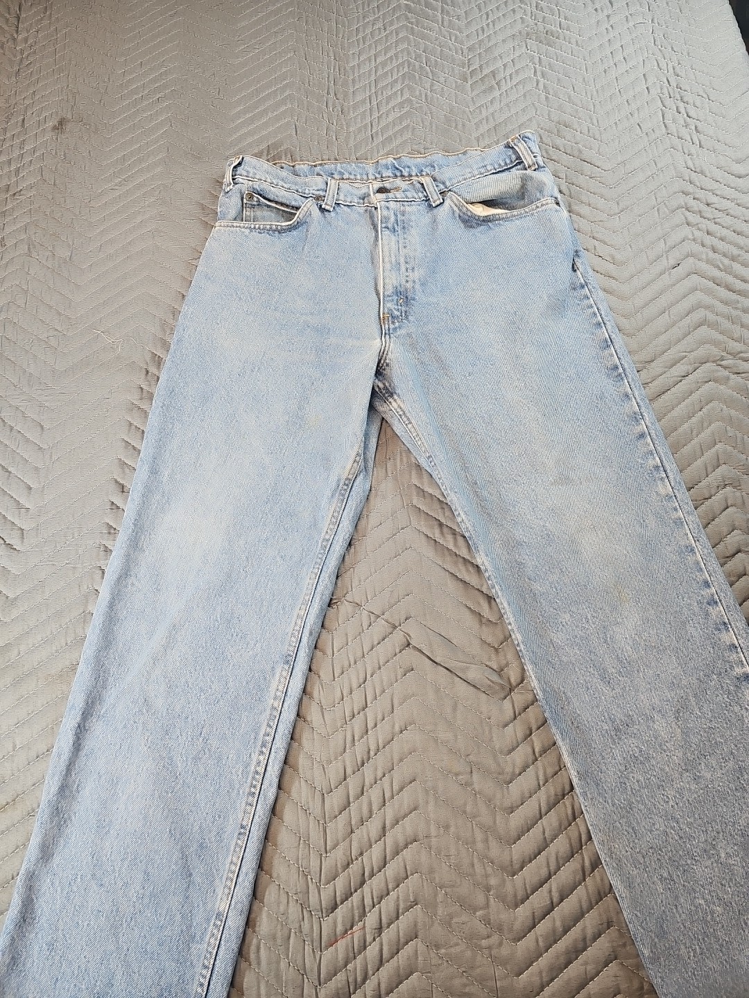 Vintage Levi’s 540 Jeans Men’s 34×29 Stonewash Brown Tab Denim