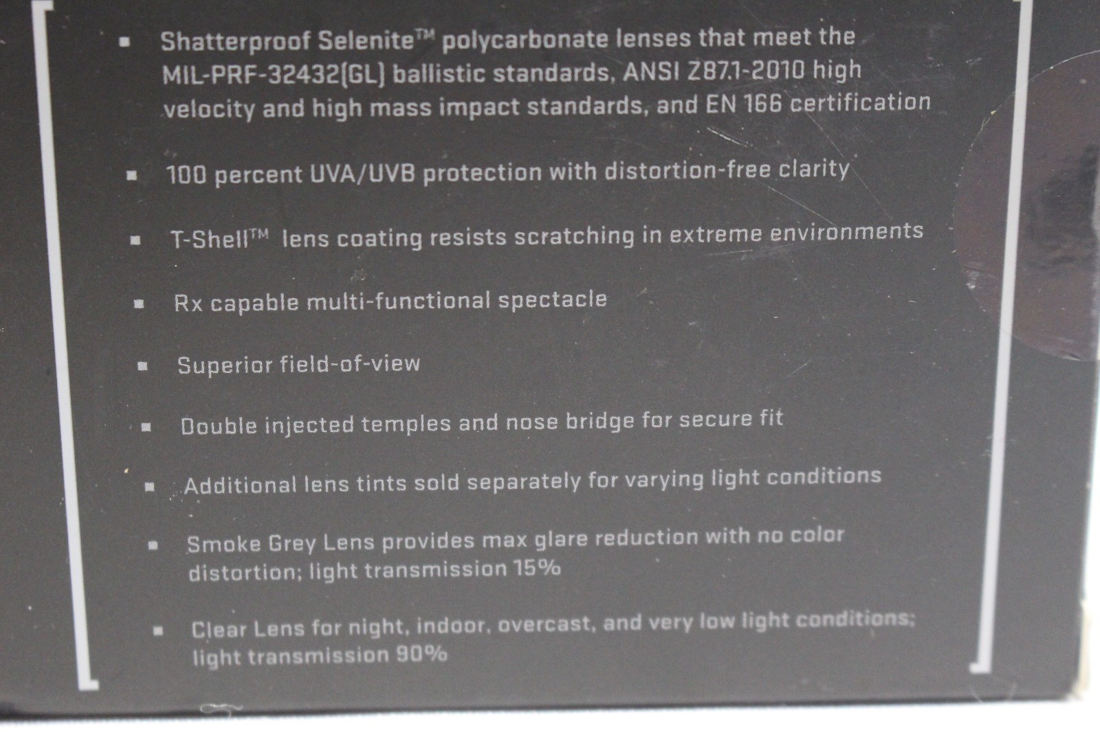 Wiley X CHSAI07 SAINT S/M Smoke Gray/Clear Lens Polycarbonate Matte Black Frame