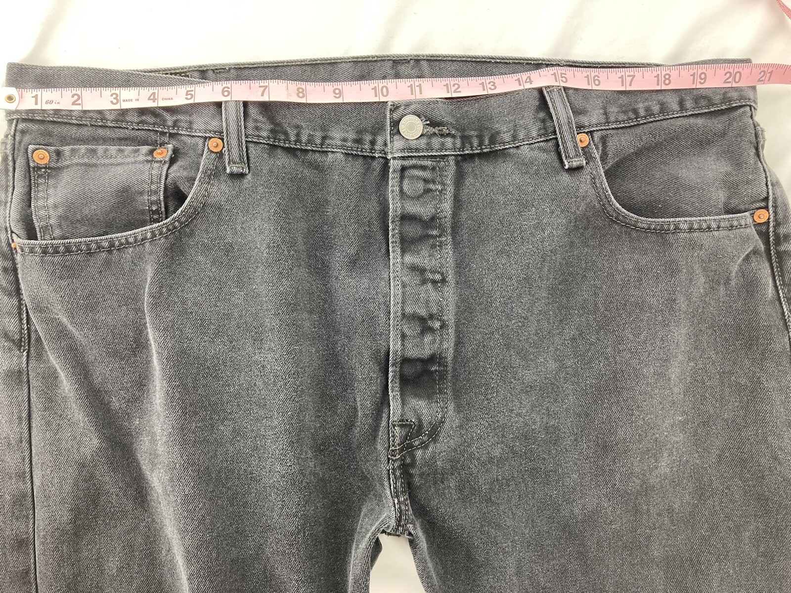 Levi Strauss Men’s Black Jeans Size W42 L30 Button Fly