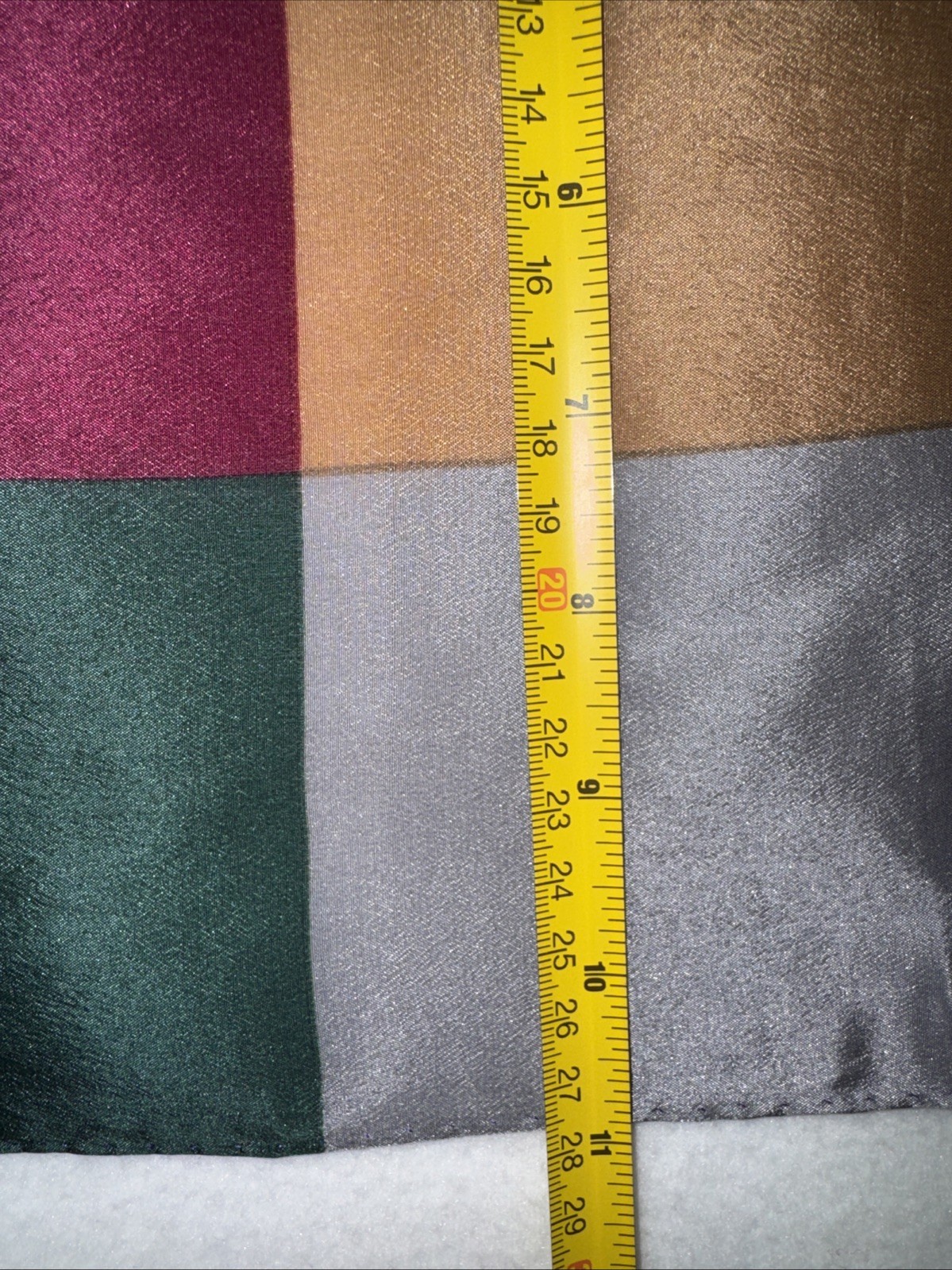 Vintage Baar & Beards All Silk Scarf Patchwork Rectangle Long