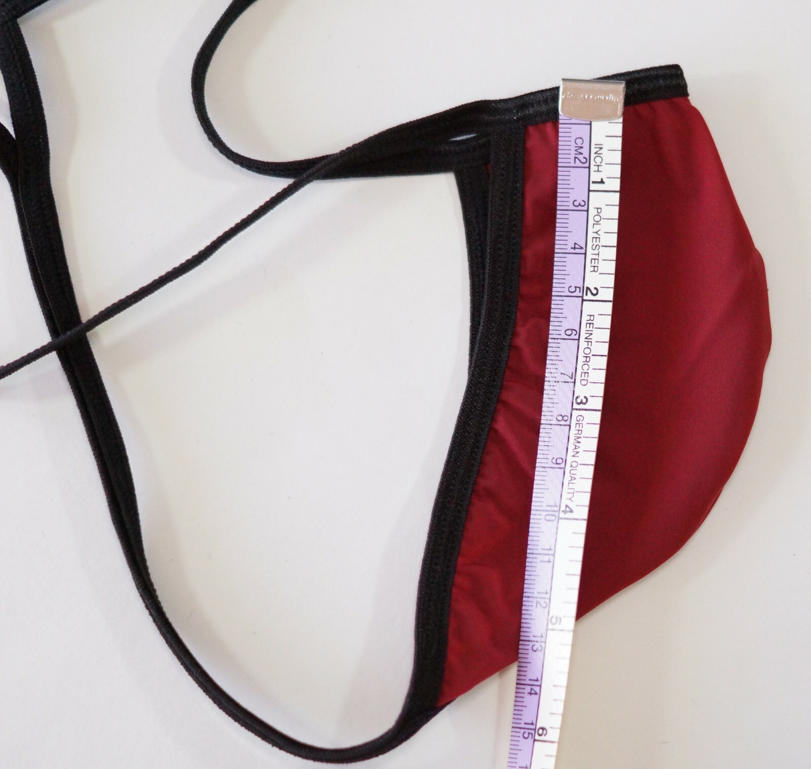 K7992 K799 Mens Triangle Back String Posing Thong Contoured Pouch Silky Soft