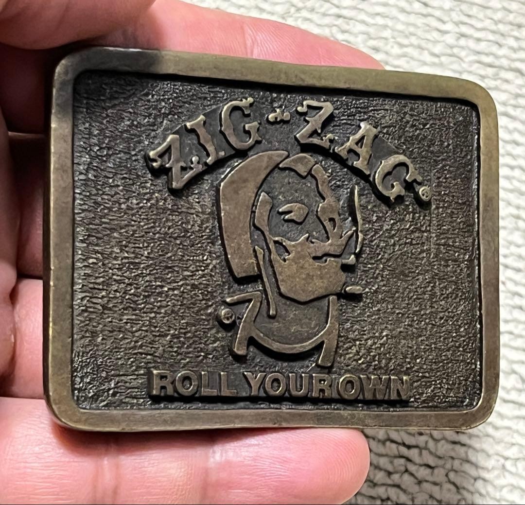 HarleyDavidson Zig Zag Vintage Belt Buckle 7.1cm x 5.2cm Used