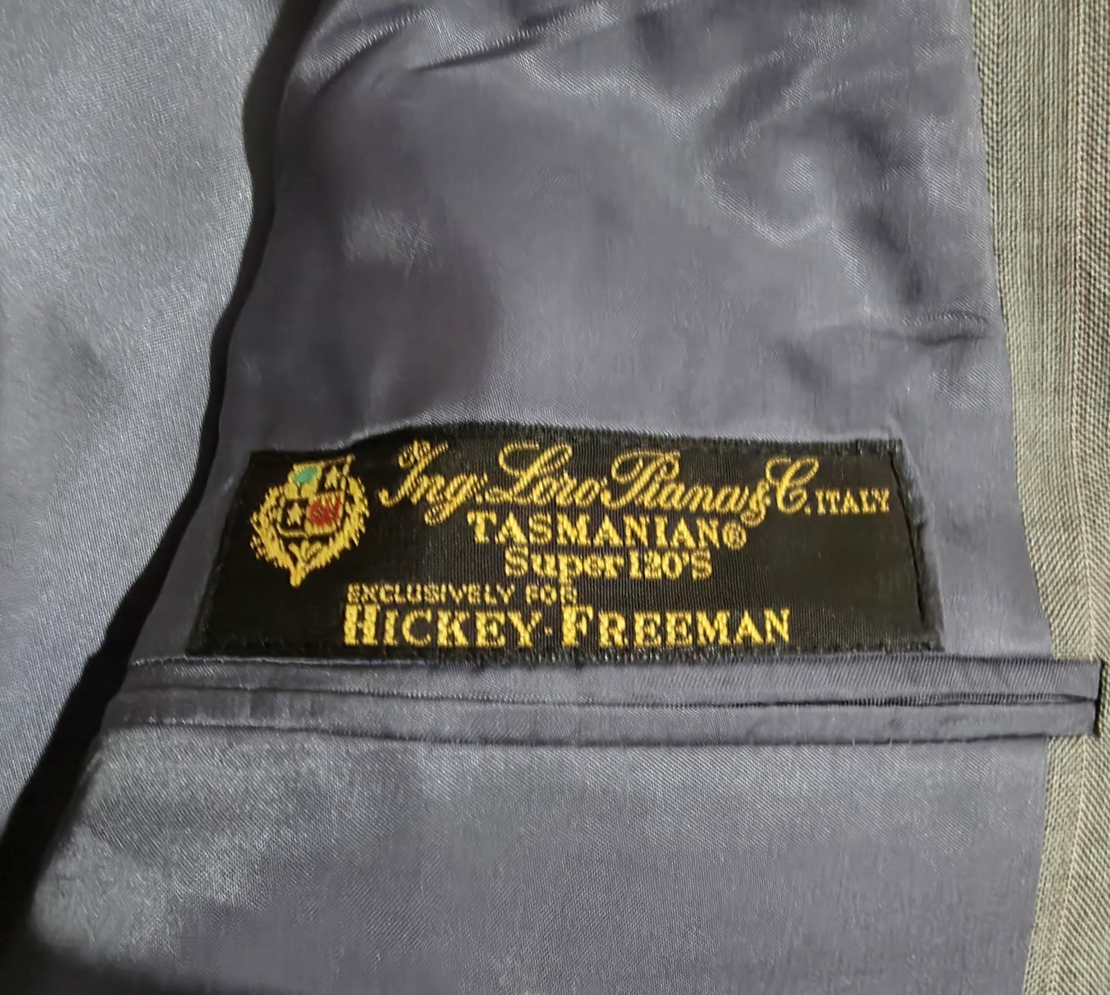 New Hickey Freeman Bespoke Suit / Gray with Subtle Stripes Loro Piana 120’s Wool