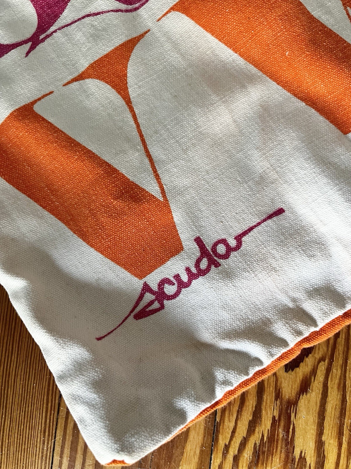 Vintage Scuda Retro Alphabet Typography Laundry Bag