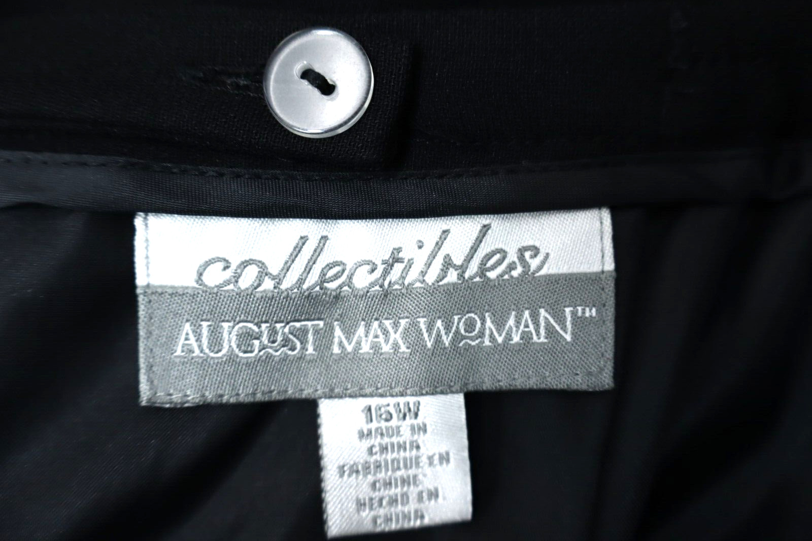 AUGUST MAX WOMAN Women’s Acetate Polyester Long Pencil Skirt Black 16W Plus