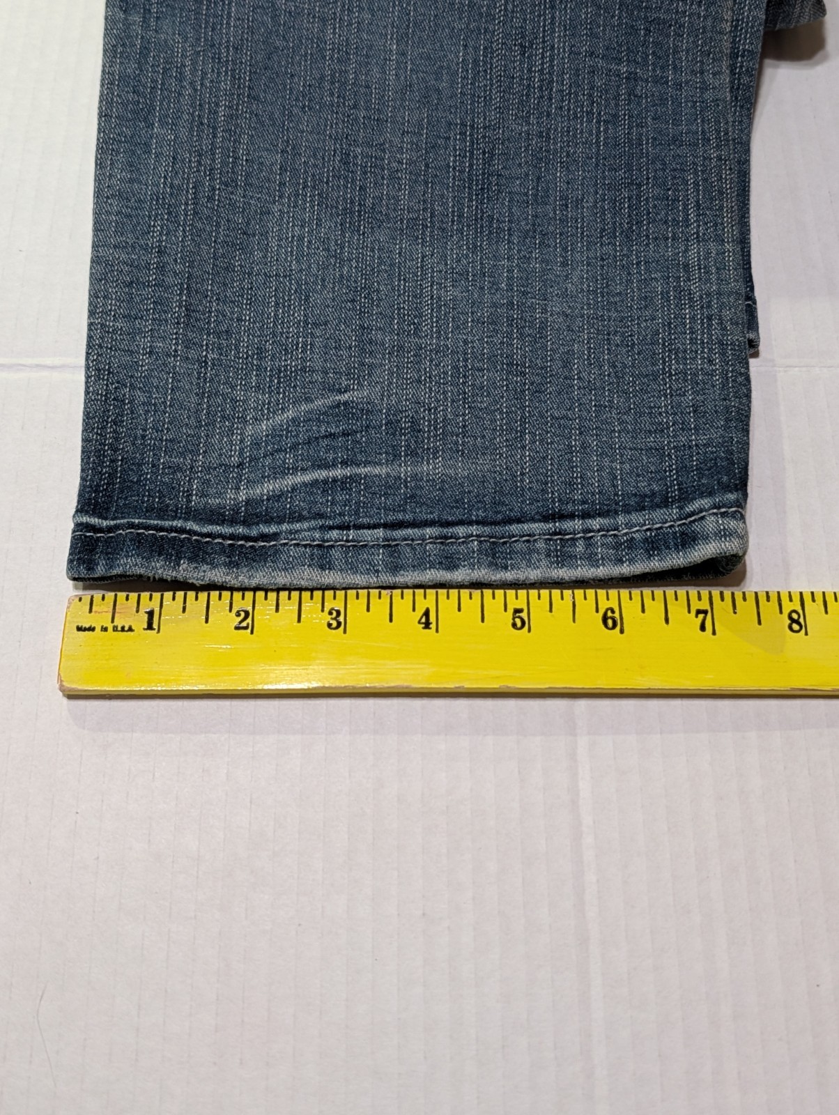 FLY PAPER Straight Mid Rise Med Wash Blue Denim Jeans Women’s Size 14