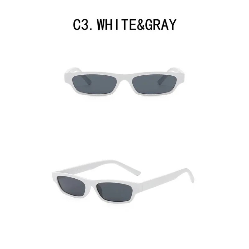 Small Rectangular Frame Sunglasses Spring Hinge Unisex Black UV 400 – Free Ship