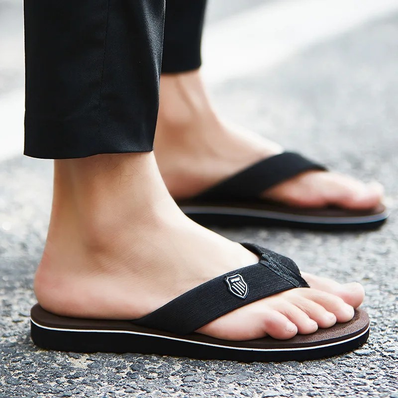 Mens Flip Flops Thong Sandals Shower Beach Slider Slip On Summer Casual Slipper