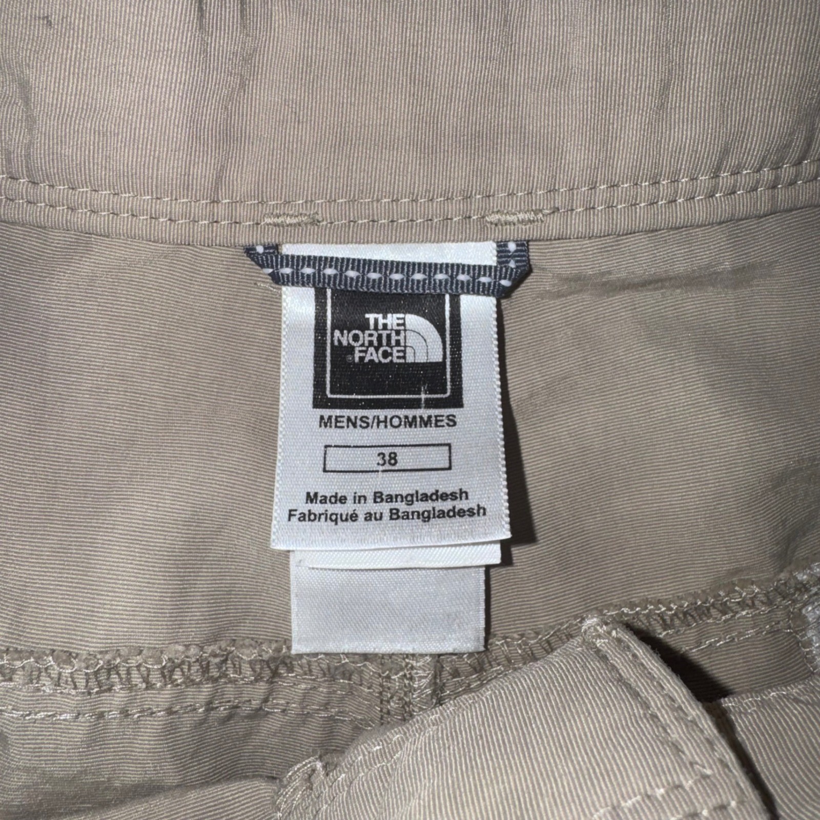 The North Face Horizon Roll-Up Pants Mens Hiking Khaki Tan 38×32 EXCELLENT