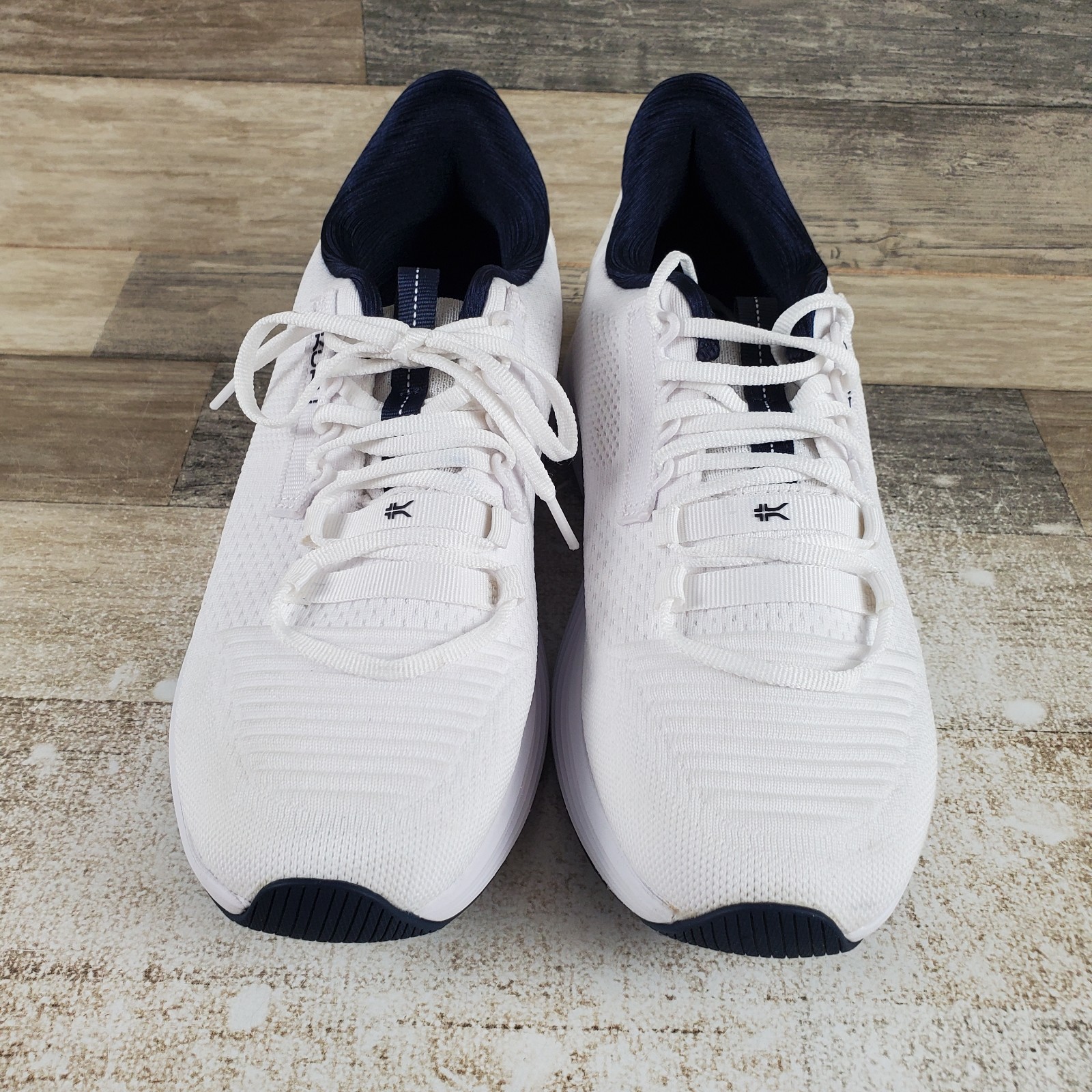KURU Atom 2 Mens Shoes Sz 7.5 M Running Bright White Indigo Lace Up Sneakers