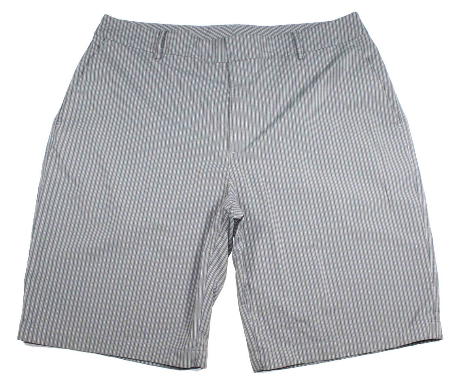 Under Armour Gray Striped Polyester Elastane Performance Golf Shorts Mens Sz 36