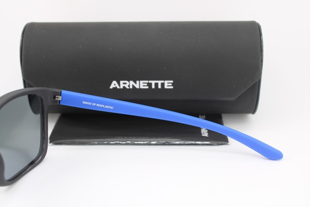 NEW ARNETTE AN 4323 287655 BLACK BLUE AUTHENTIC SUNGLASSES 59-17