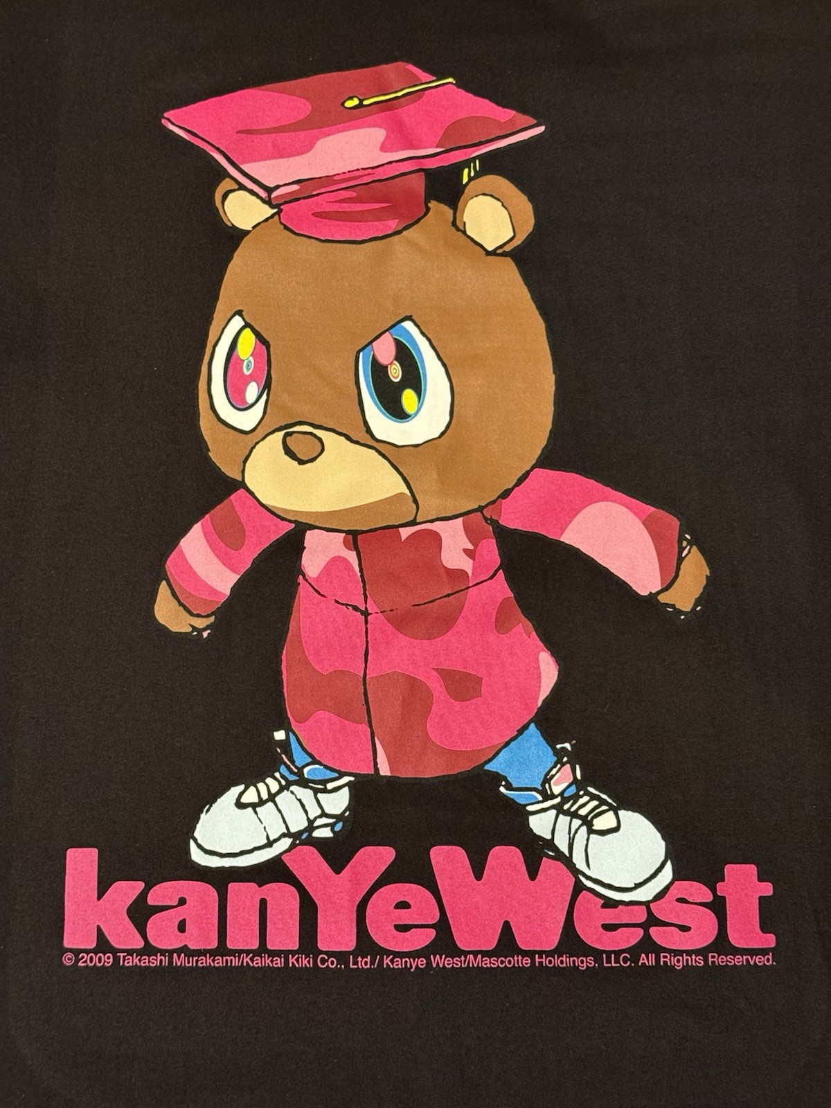 Kanye West x Takashi Murakami Men’s T Shirt 2009 Graduation Bear Size XL NWT