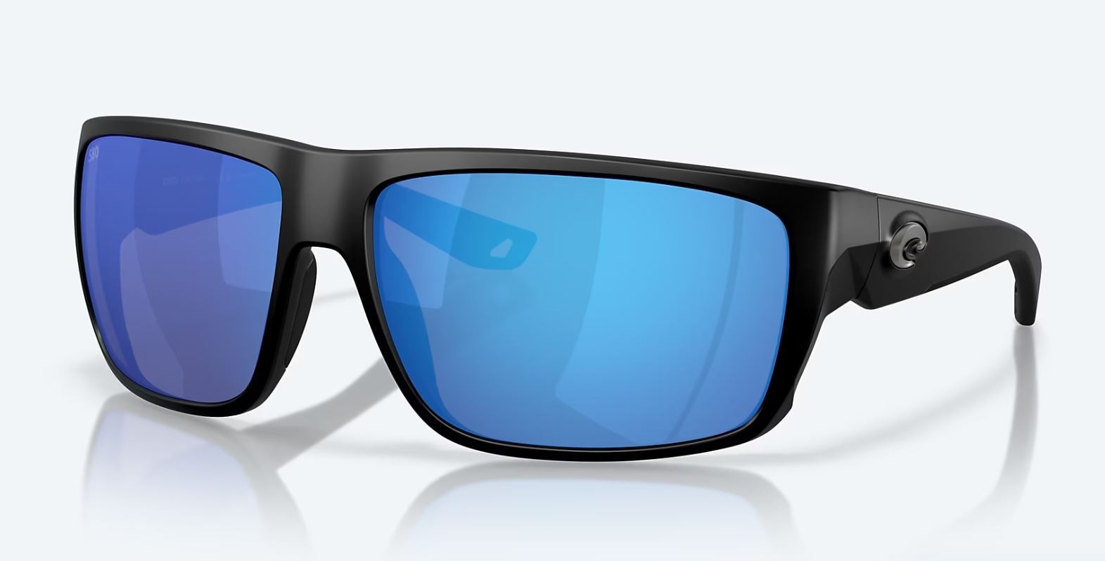 Costa Del Mar Fly Line Matte Black / Blue Mirror Polarized Glass 580G – NEW
