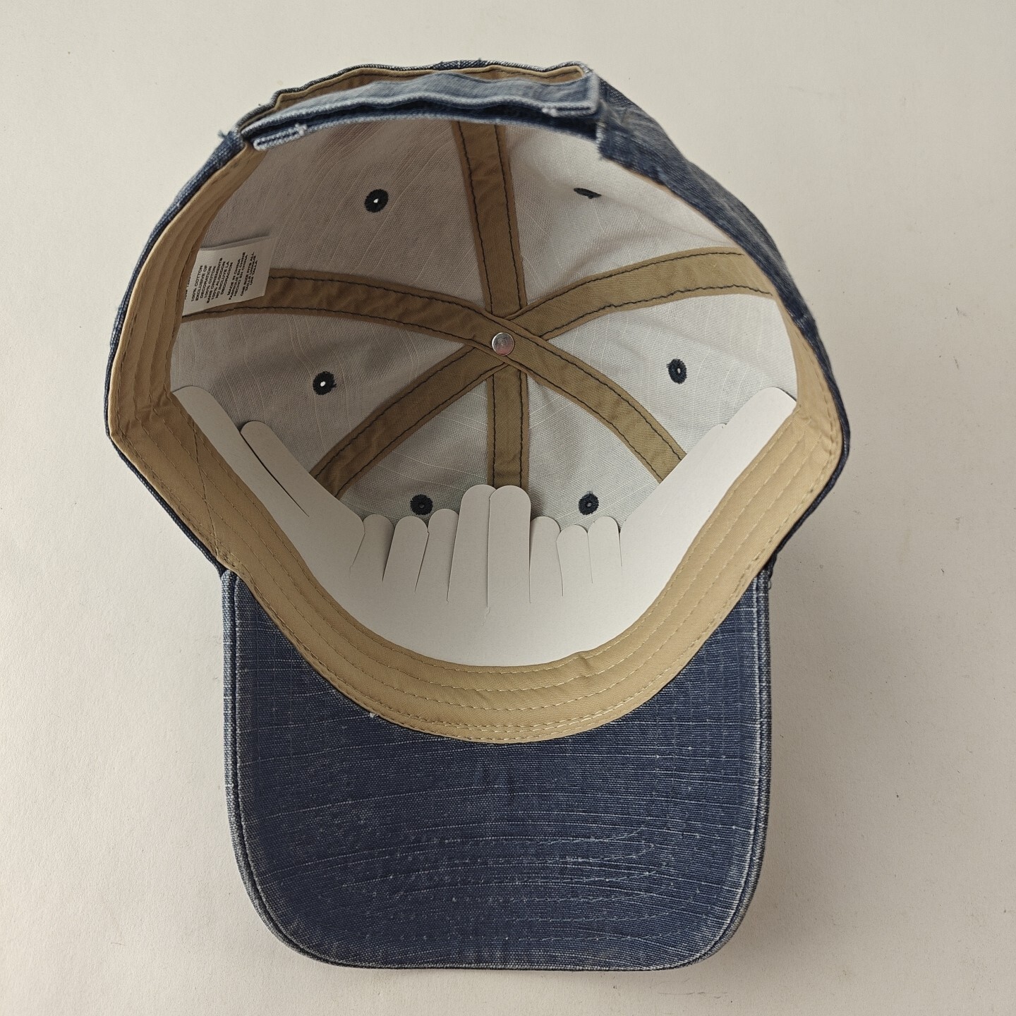 WinField United Denim Rip Stop Strapback Hat One Size New Farmer Promo Cap