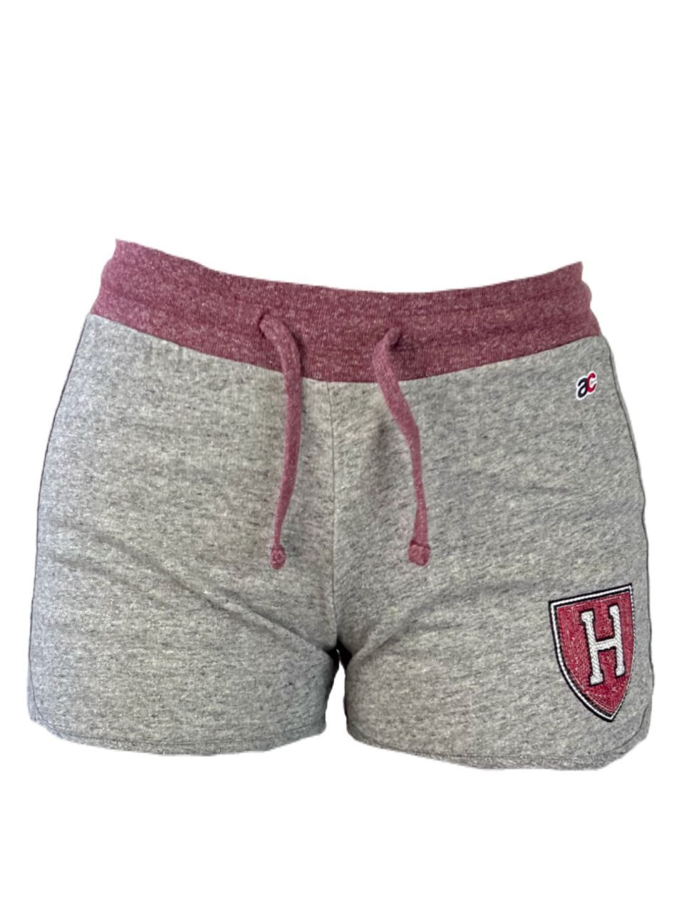 AMERICAN COLLEGIATE Women’s Grey Harvard Shorts #W021HA NWT