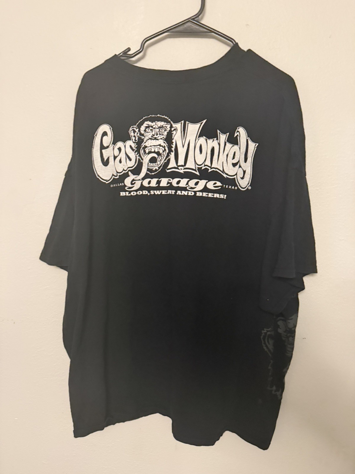 Vintage GAS Monkey Garage graphic T-shirt, Men Size 4xL used