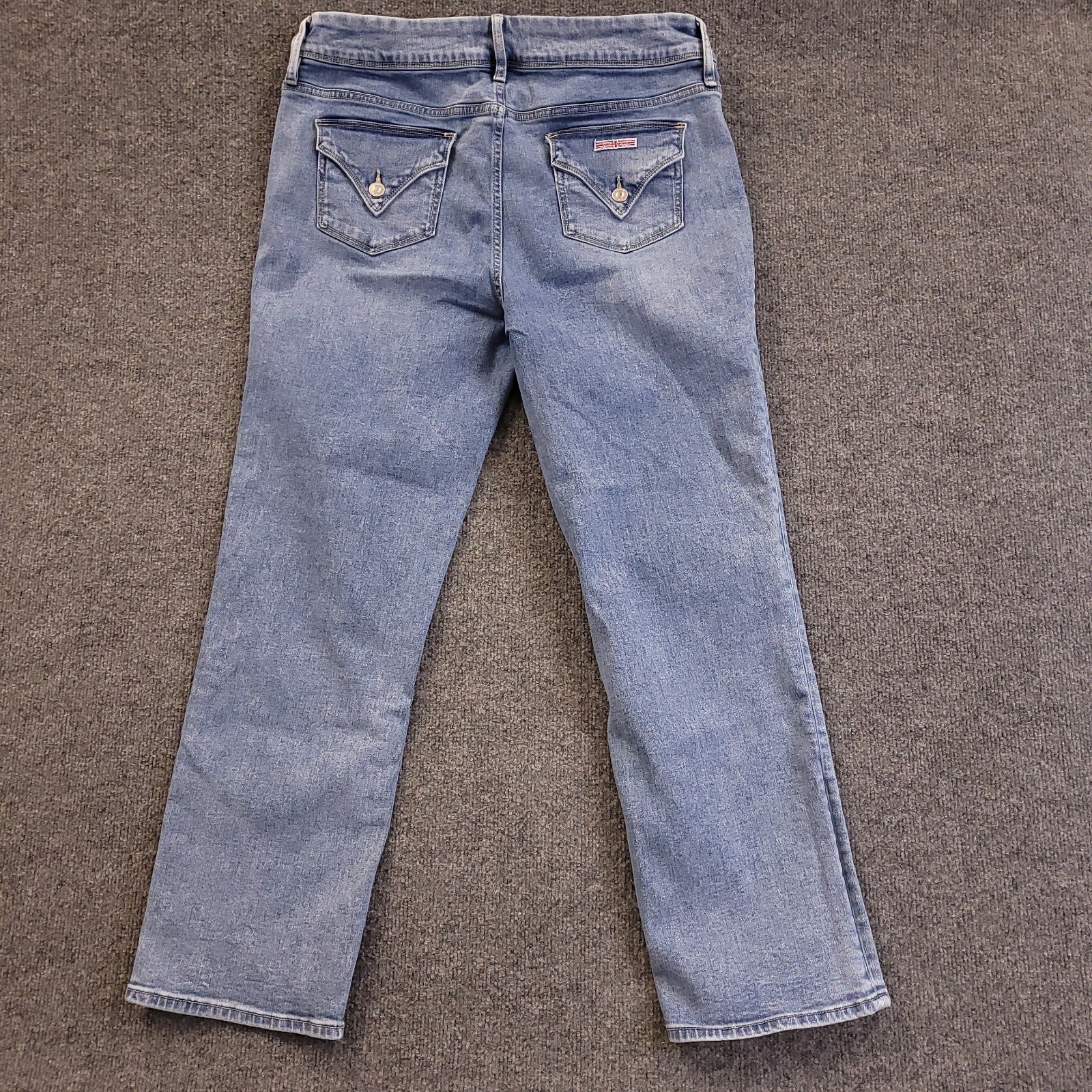 Hudson Jean Sz 14 (33×28 Actual) High Rise Straight Stretch Back Pocket Flaps