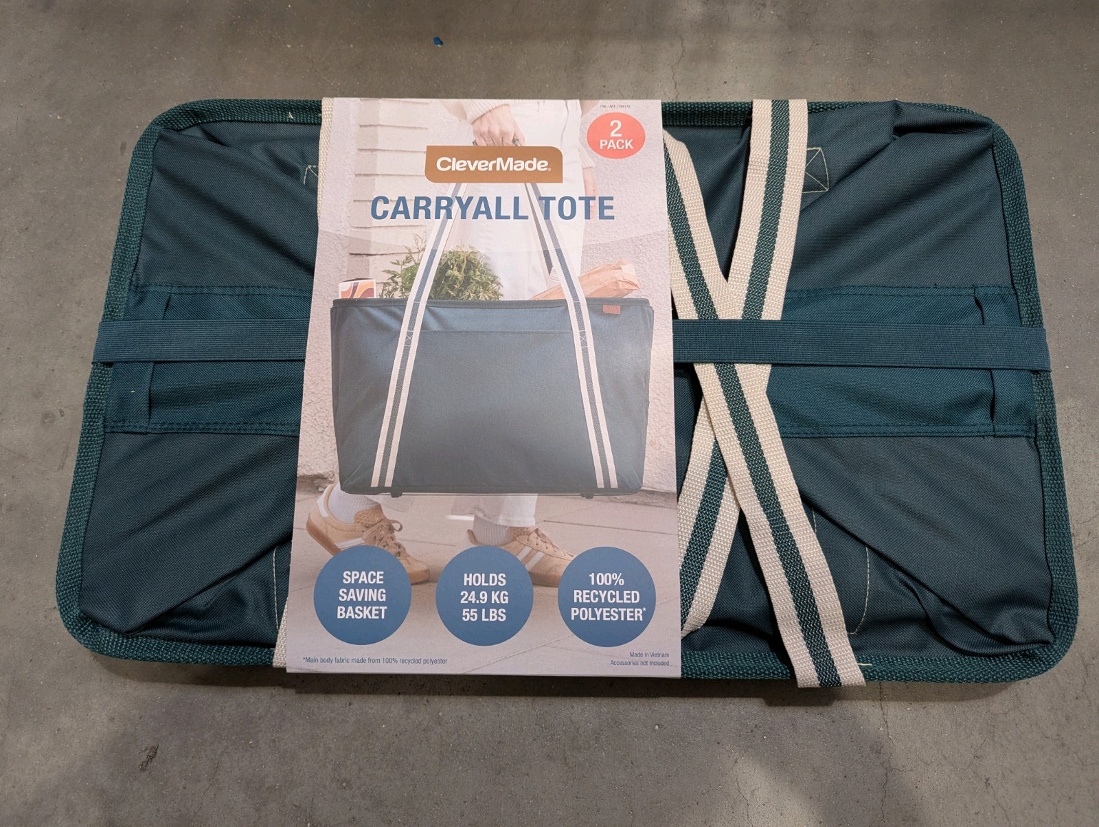 Clevermade Carryall Tote 2 Pack