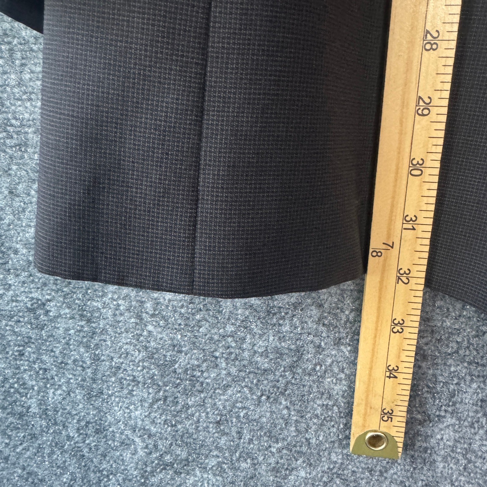 Brooks 346 Blazer Men 46L Black Wool Two Button Business Office Work Sports Coat