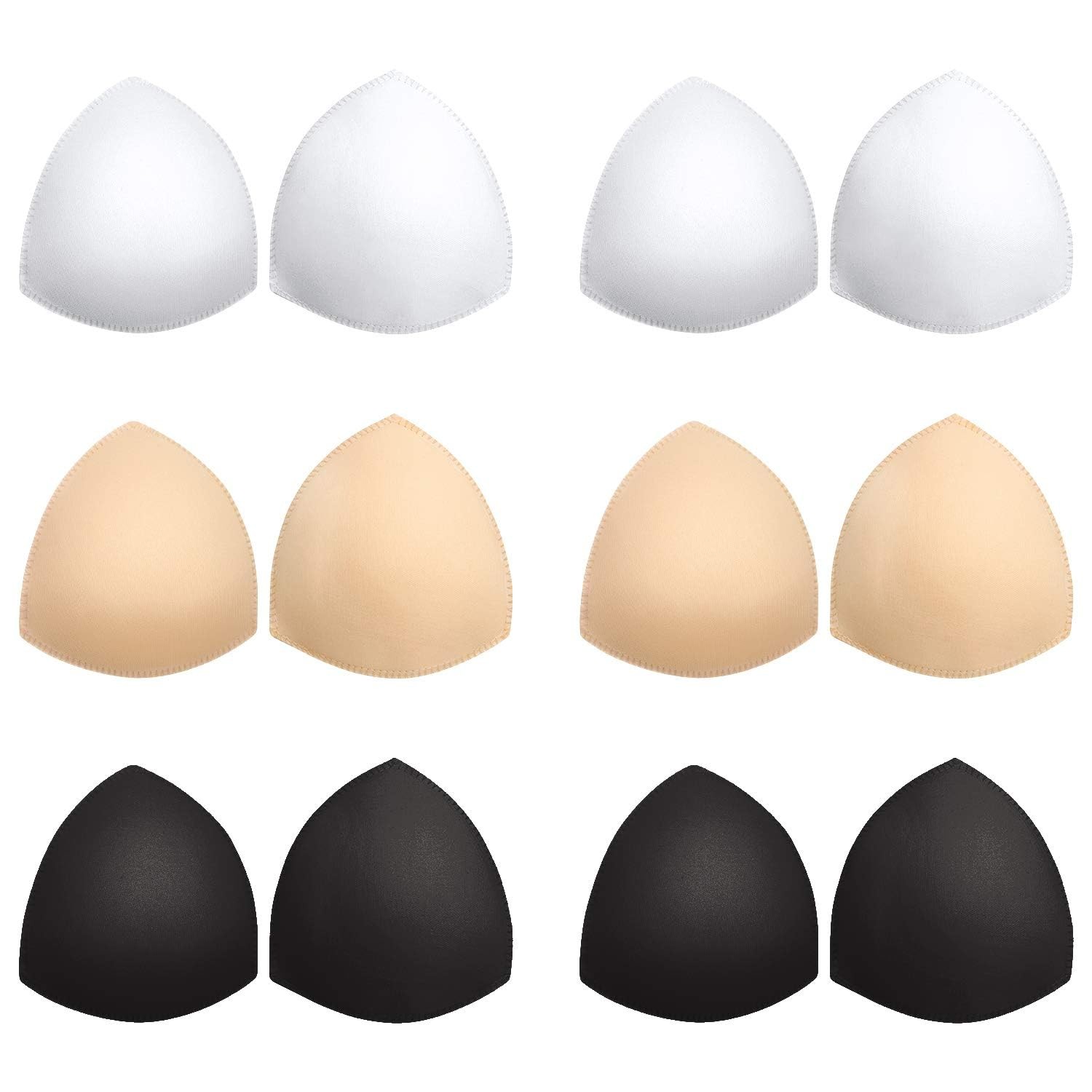 Awpeye Bra Pads Inserts 6 Pairs, Bra Cups Inserts, Removable Breast Enhancers…