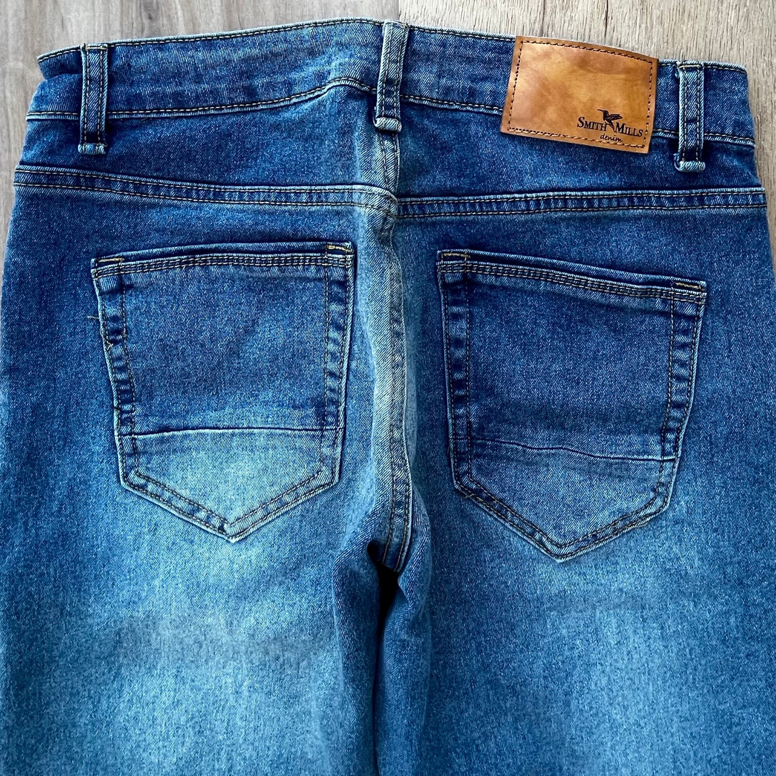 SMITH & MILLS TAILORED FIT STRAIGHT LEG MEN’S JEANS sz 30W X 29L Stretch Denim