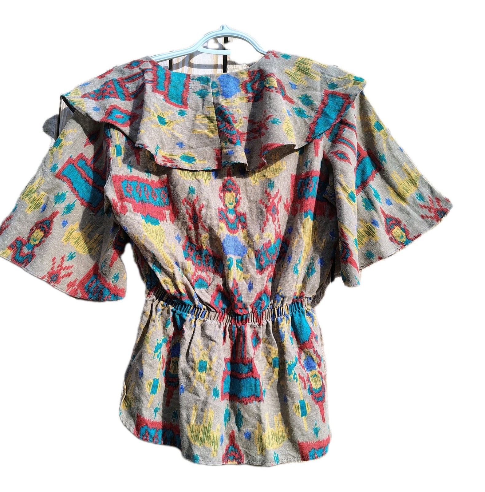 Vintage 1970s Bobbie Brooks Southwest Boho Blouse Women’s M/L