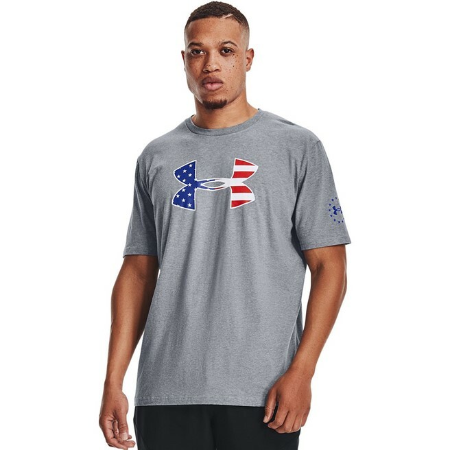 Mens Under Armour UA Freedom Big Logo S/S T-Shirt – XL/Large/Medium – NWT