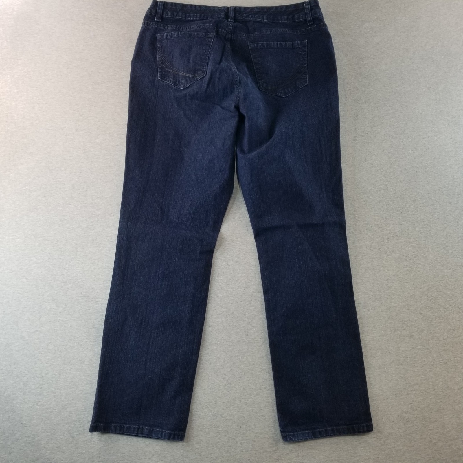 Sonoma Jeans Women’s Sz 16 Original Straight Dark Wash 98% Cotton Normcore Nice