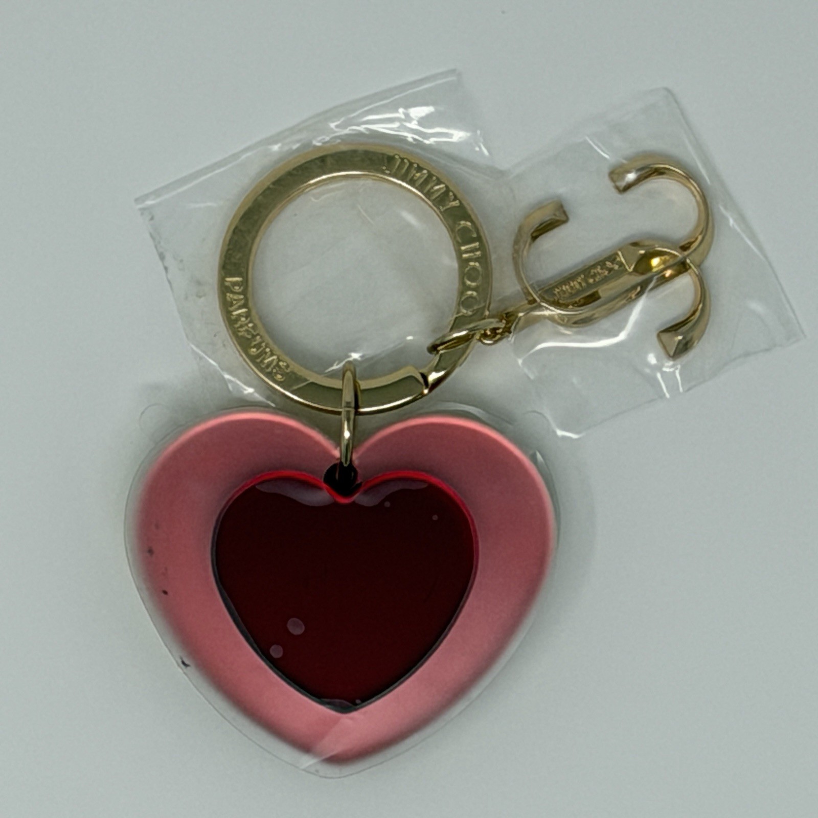 JIMMY CHOO PARFUMS WOMEN HEART CHARM KEYCHAIN / KEYRINGS (**)