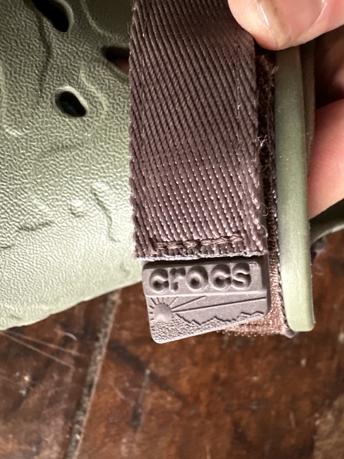 Crocs All-Terrain Atlas Clog Men Size 11 Army Green Espresso Sandals 208391-32C