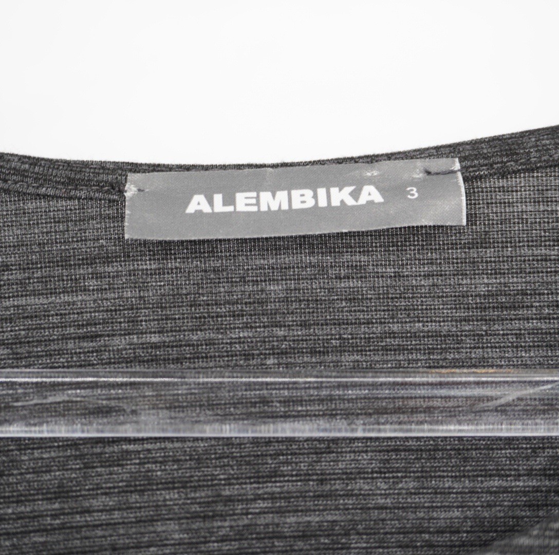 Alembika Top Womens Size 3 Gray Relaxed Flowy Lagenlook Long Tunic Patchwork