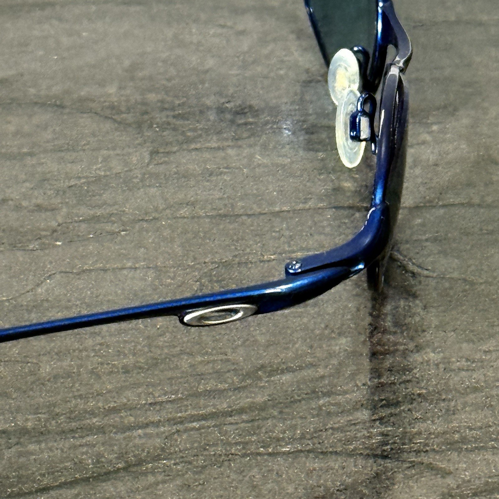 OAKLEY Teaspoon Rare Blue Sunglasses Authentic Fair Condition See Pictures